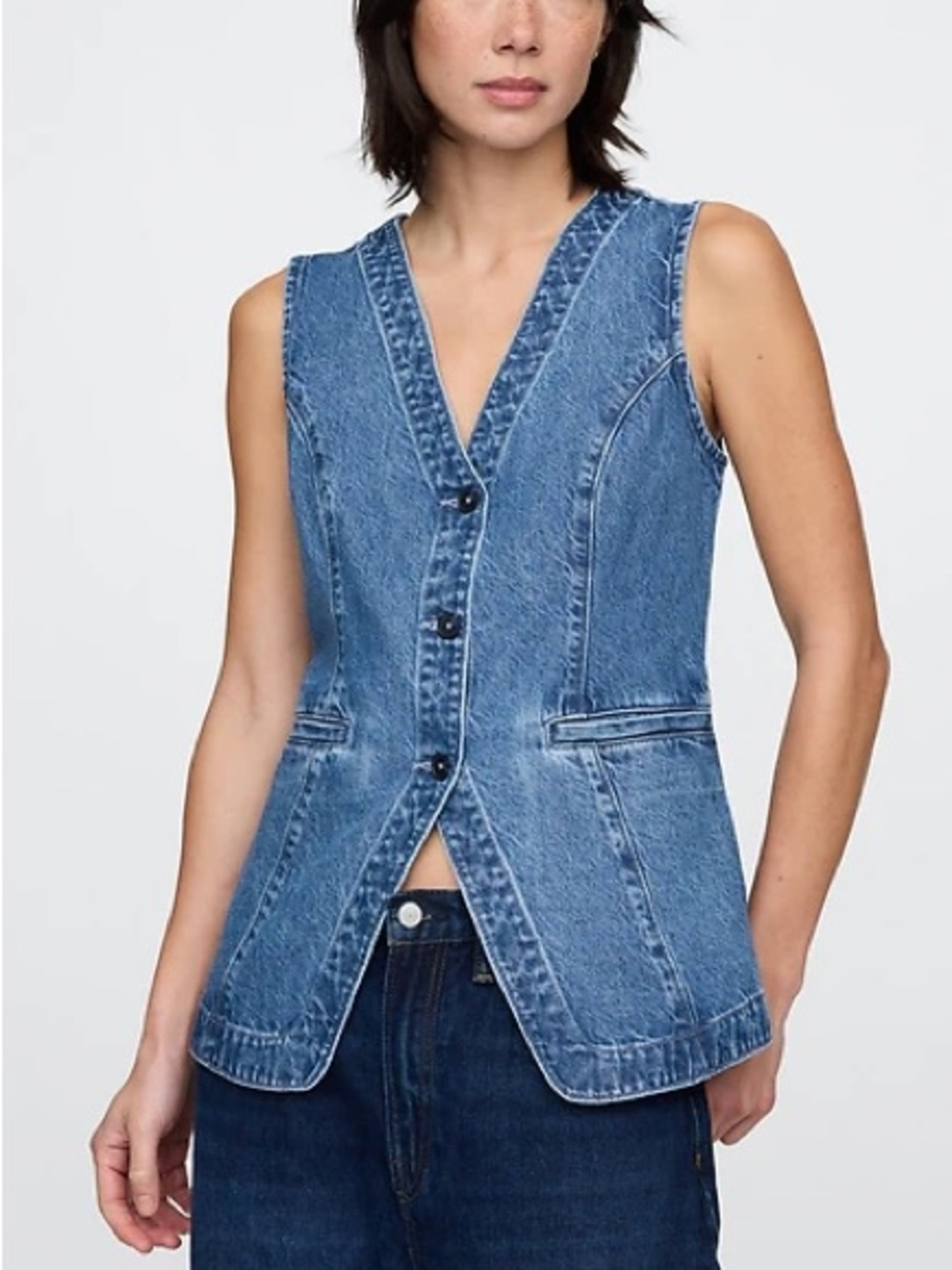GAP Women's Denim Vest